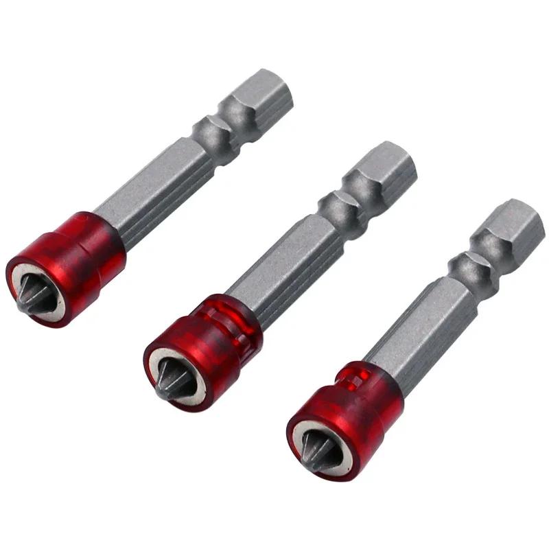Magnetic Screwdriver Bit PH2 Cross-head 1/4 Inch Hex Shank Screwdriver Holder Ring for House Working Electric Screwdriver Kit