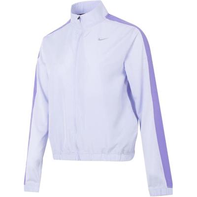 Jaqueta Esportiva com Zíper e Logo Estampado Jaquetas Femininas Roxo DX1038-536