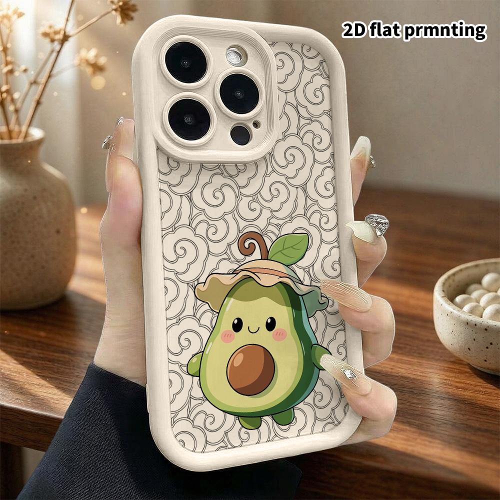 Phone case: 2D flat design suitable for iPhone 18 17 16 15 14 13 Pro tiered protective case, comes with a sun hat, Christmas and Halloween gift