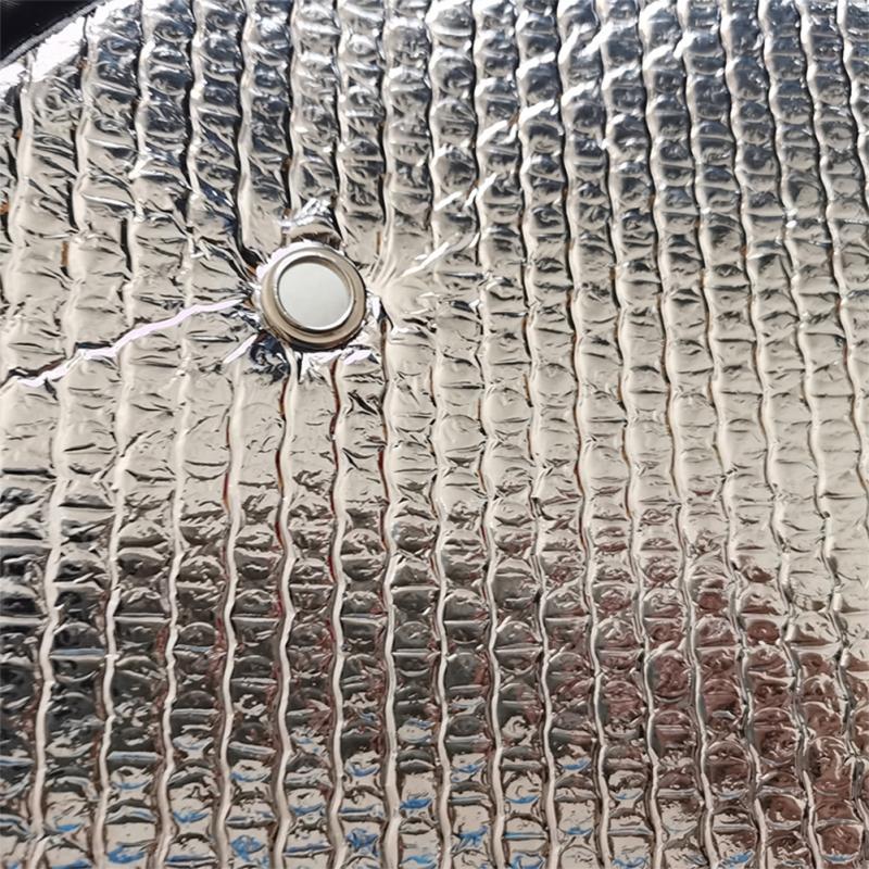 1 Pair Double-sided Bubble Car Film Sun Shield Summer Sunscreen Heat Insulation Sunshade Pad Side