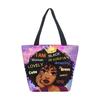 Borsa a Mano da Donna Ragazza Africana Borsa a Spalla Ragazza Borsa in Tela Stampata Tendenza Moda Borsa Tote di Grande Capacità