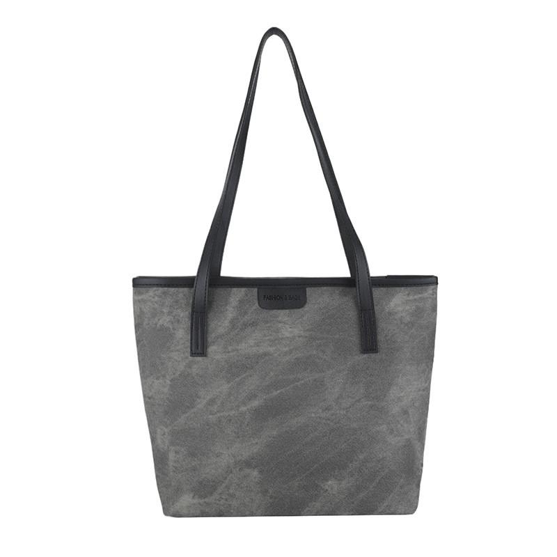 Modern Retro Minimalist Tote Bag For Women Large Size Pu Material For Trendy Look