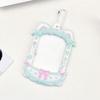 Cute 3 Inch Idol Photocard Holder PVC Kpop Idol Photo Frame with Chain Picture Display Card Holder