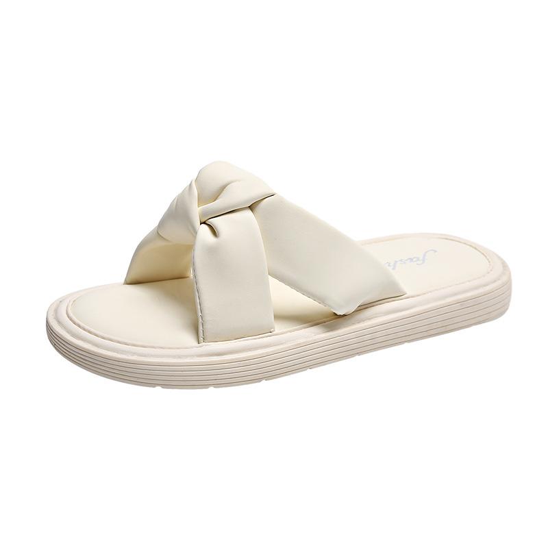 

2024 летняя новая верхняя одежда на плоской подошве женские тапочки модные универсальные пляжные туфли на мягкой подошве маленькие ароматные прохладные тапочки 35