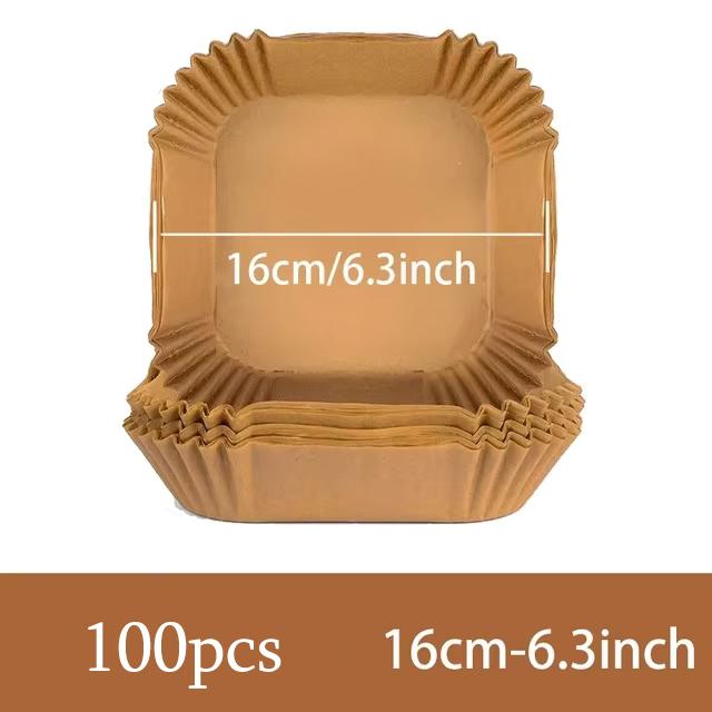 Air Fryer Paper Airfryer Disposable Containers Airfryer Baking Paper Non-Stick Disposable Paper Liner Barbecue Plate