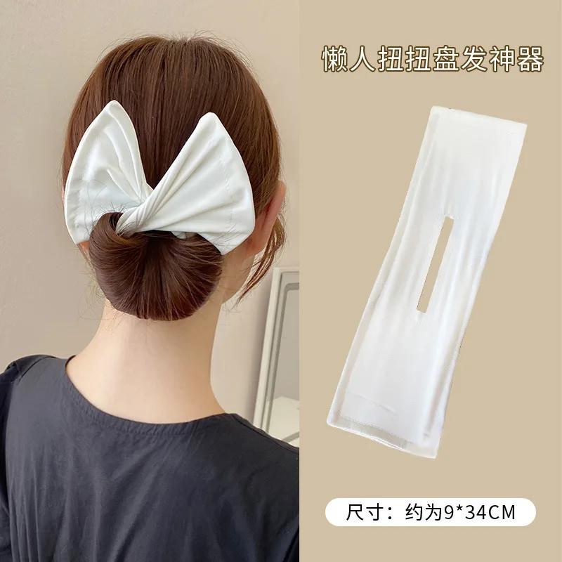 Women's Bow-shaped Hairpin Device Sweet and Lovely Hairpin Fast Hair Bun Hair Styling Tools Braid Hair Accessories