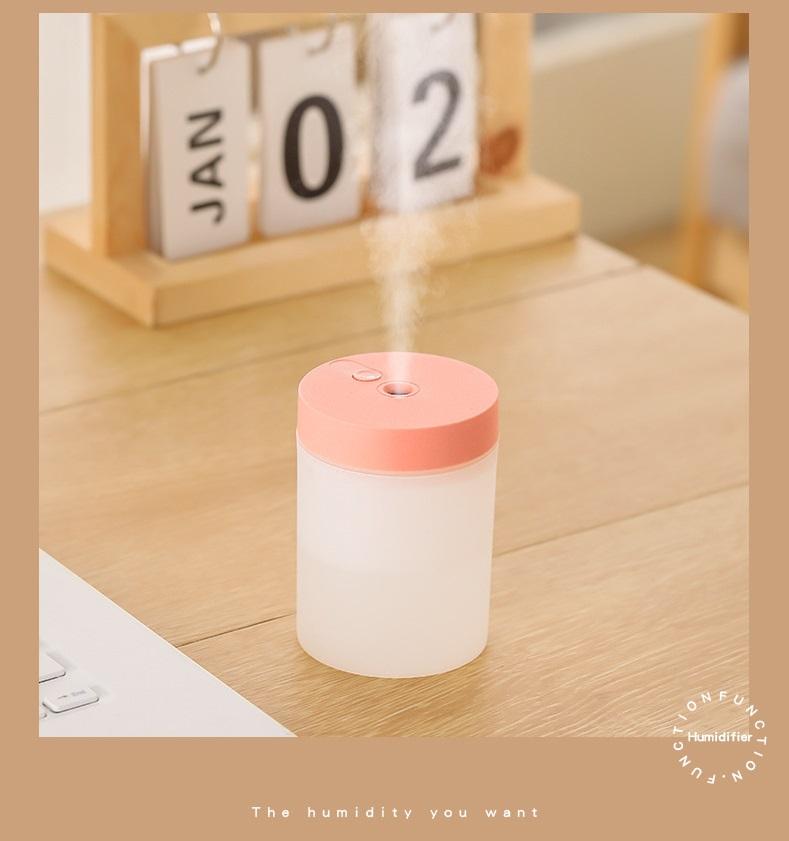 200ml Silent Mini Humidifier Usb Air Humidifier Car Mist Diffuser Water Sprayer With Color Led Night Light For Office Bedroom