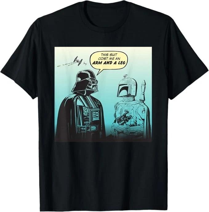 Unisex Adult Funny Graphic Star Wars Darth Vader Boba Fett Fny Comi... XL