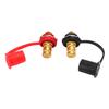 1 Pair 3 8 Inch Stud Black Red Car Battery Charger Post Brass Remote Battery Terminal for Trucks Boats ATVs