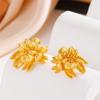 Peony Flower Stud Earrings, Pendant Earrings, and Ring Earrings - Luxurious and Exclusive, High-end, Fashionable, Versatile Accessory.