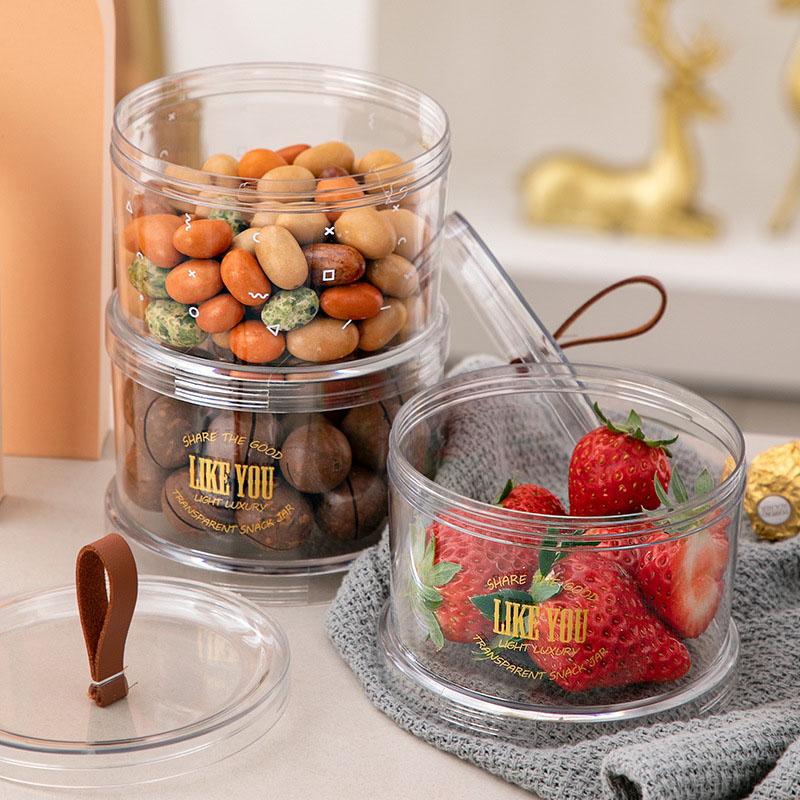 Transparent Sealed Jars, Crisper Boxes, Kitchen Cereal Storage Jars, Snack Dried Fruit Storage Jars, Superimposed Sealed Jars