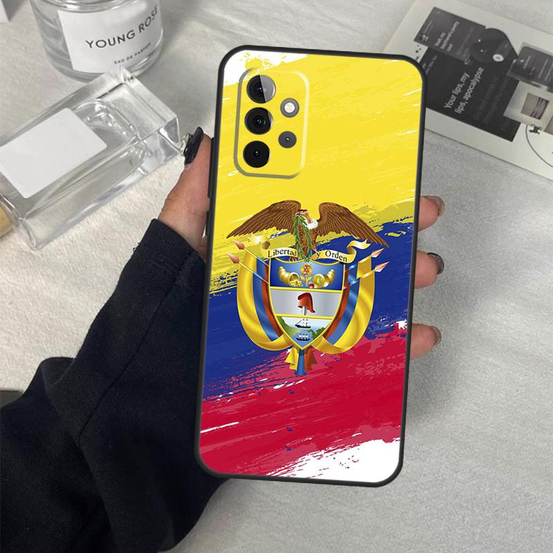 Colombia Flag Case For Samsung Galaxy A54 A34 A14 A36 A56 A06 A13 A53 A32 A12 A22 A52 A35 A17 A16 A55 A15