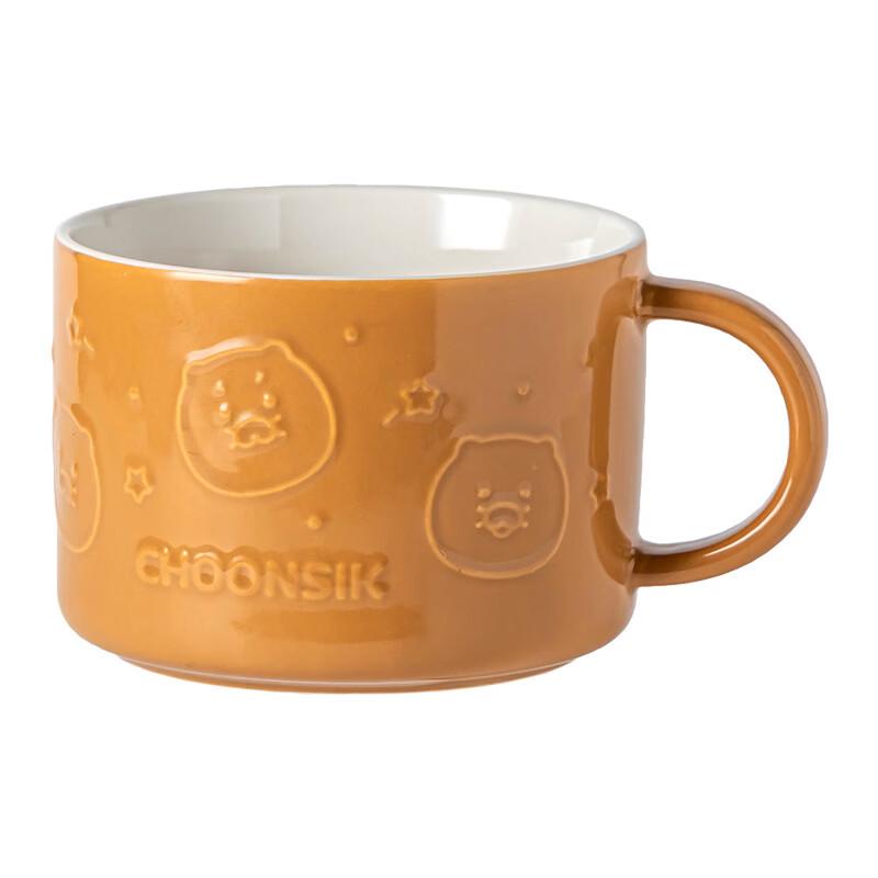 OLOEY Embossed Cartoon Ceramic Mug
