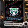 TapestryWigan Warriors Custom Name Text Personalized Wall Hanging Tapestry Home Wall Decor