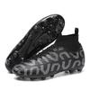 Football Shoes Men's High Top Teen Student TF Shattered Nails AG Spikes Competition Training Sneakers