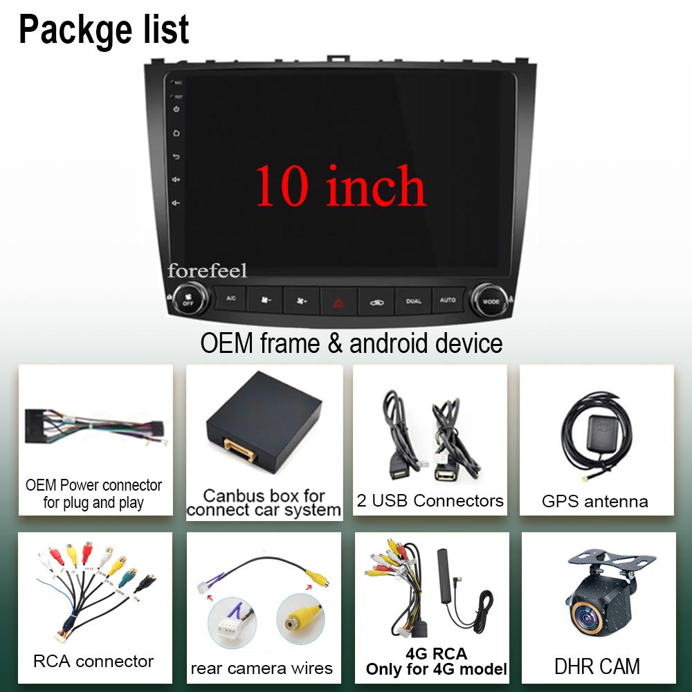 Android Carplay For Lexus IS250 IS300 IS200 IS220 2005-2012 Car Radio GPS Auto Carplay Video Player Touch Screen QLED BT