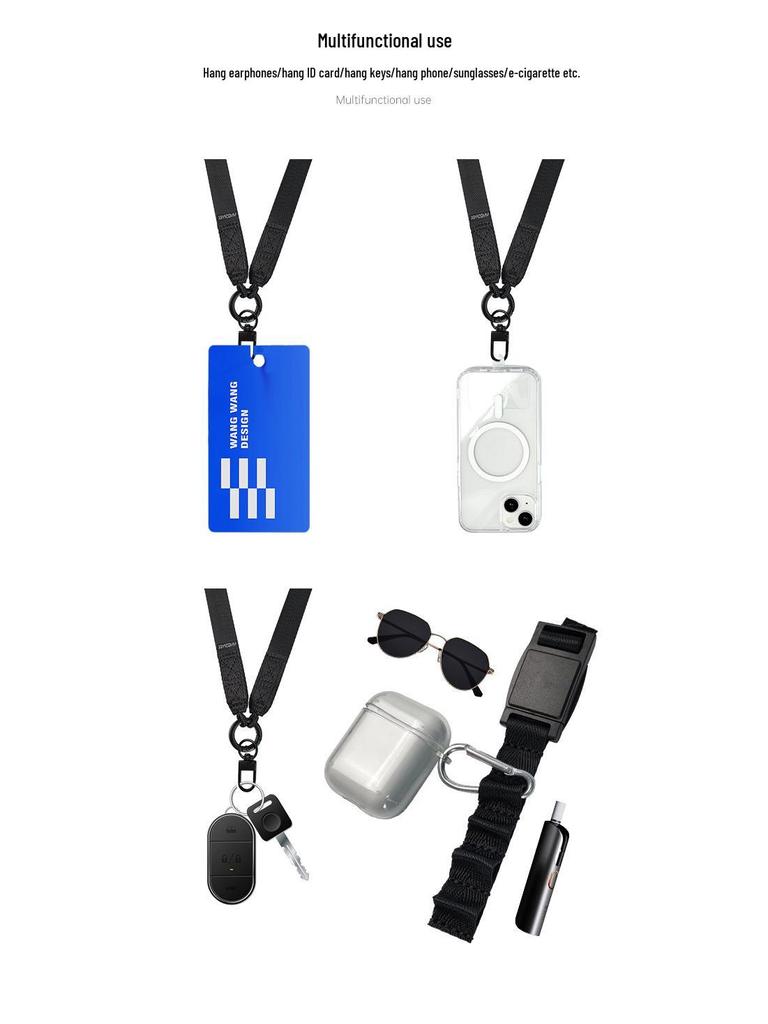 Nastavitelná crossbody šňůrka na telefon s rychloupínací magnetickou sponou