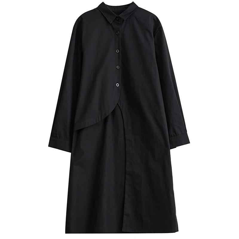 Xitao Asymmetrical Single Breasted Women Shirt LYD1140