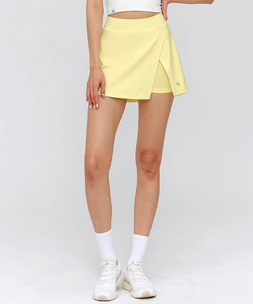 XEXYMIX Black Label Signature Powerrise Slit Two-In-One Skirt Lemon Sweet Xfk2Ps1109