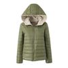 Wind New Casual Women's Coat Cotton-padded Women's Short Velvet Loose Hooded Cotton Jacket