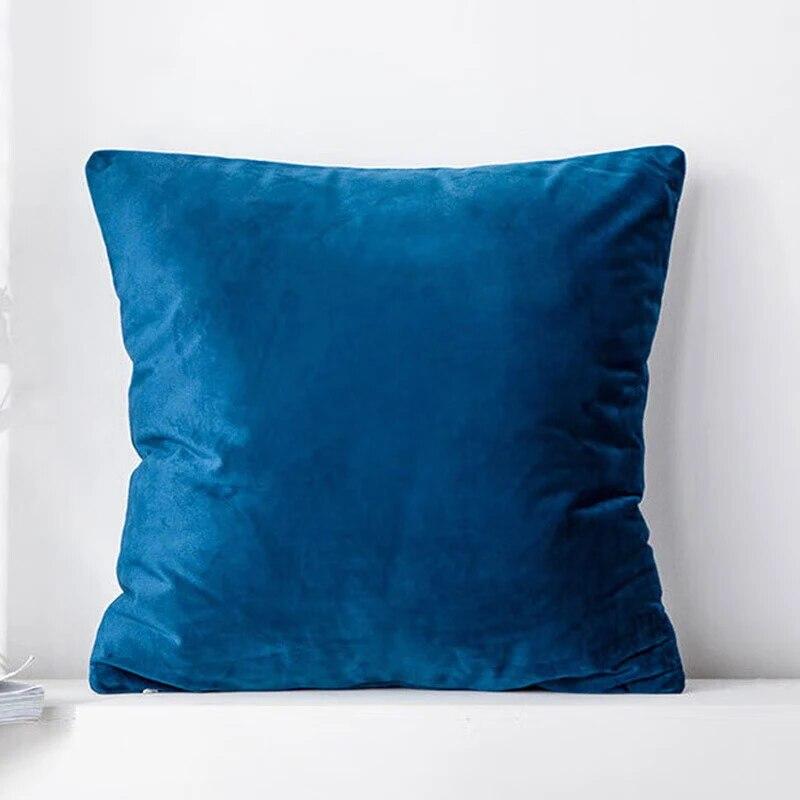 Solid color velvet pillowcase huddle pillowcase Nordic vintage style cushion cover home