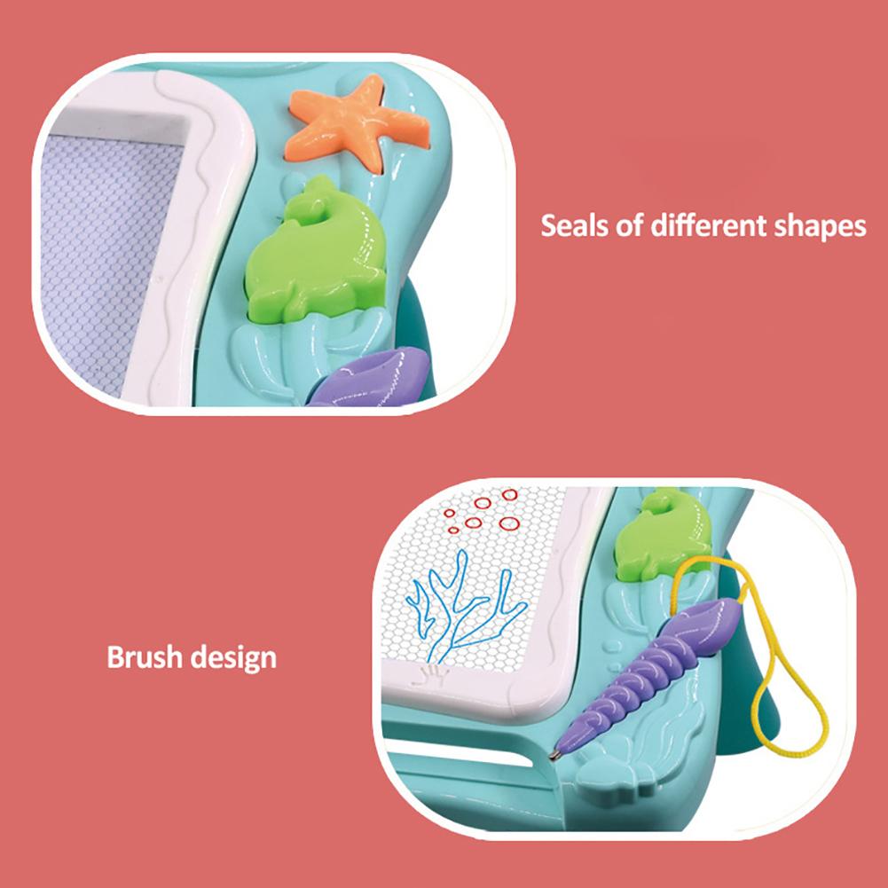 Wielofunkcyjny stolik do zabawy dla dzieci 2 w 1 Graffiti Magnetyczna tablica do pisania Stół do budowania dla dziewczynki chłopca