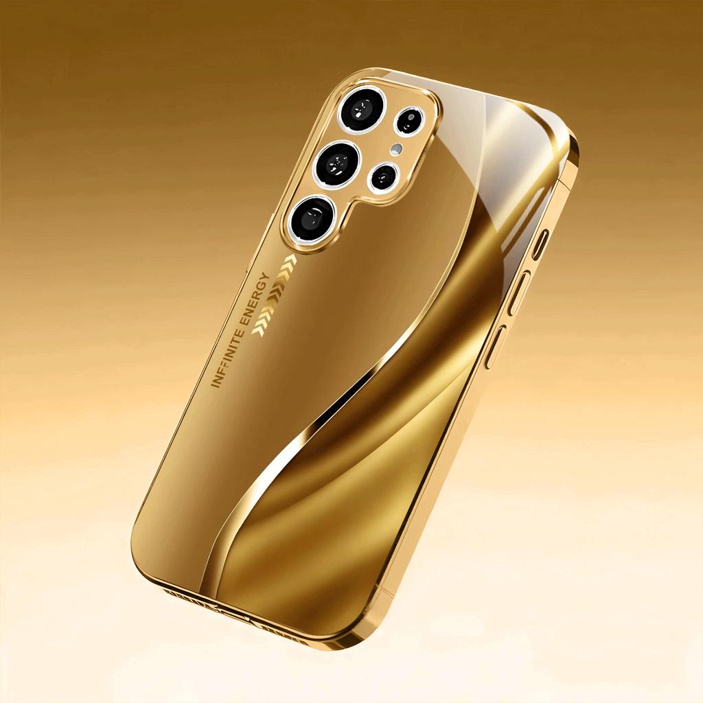 High-end PhoneCase Electroplated Glass TPU PhoneCase for Samsung Galaxy S26 S25 S24 S23 S22 S21 FE,Ultra,Plus Dropresistant