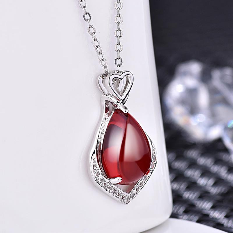 Lindon Damen-Halskette mit Anhänger, Kupferlegierung, Zirkon, modisches Geschenk