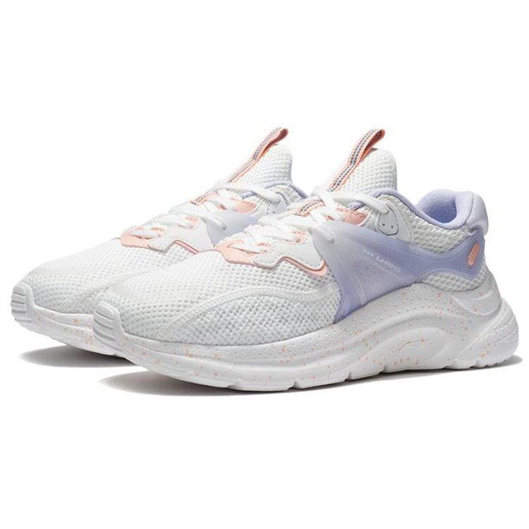 Li Ning Liuyun Slip Resistant, Abrasion Resistant, Breathable Low top Sports Casual Shoes Women's White AGLS020-2