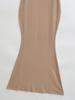 Spicy Girl Slim-Fit Trapezoid Neck Mid-Sleeve Fishtail Dress - Waist-Cinching, Figure-Flattering Skirt