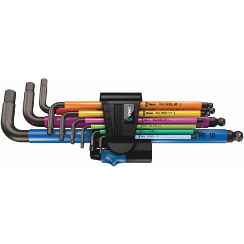 Wera 05022210001 | 950SPKL Hex HF Multicolor Hex Key Set [Officially Imported from Japan]
