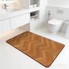 Holzmaserung Bodenmatte Kieselgur Saugfähige Badematte Modern Schnelltrocknend Rutschfest Badezimmerteppich für Dusche Küche Eingang