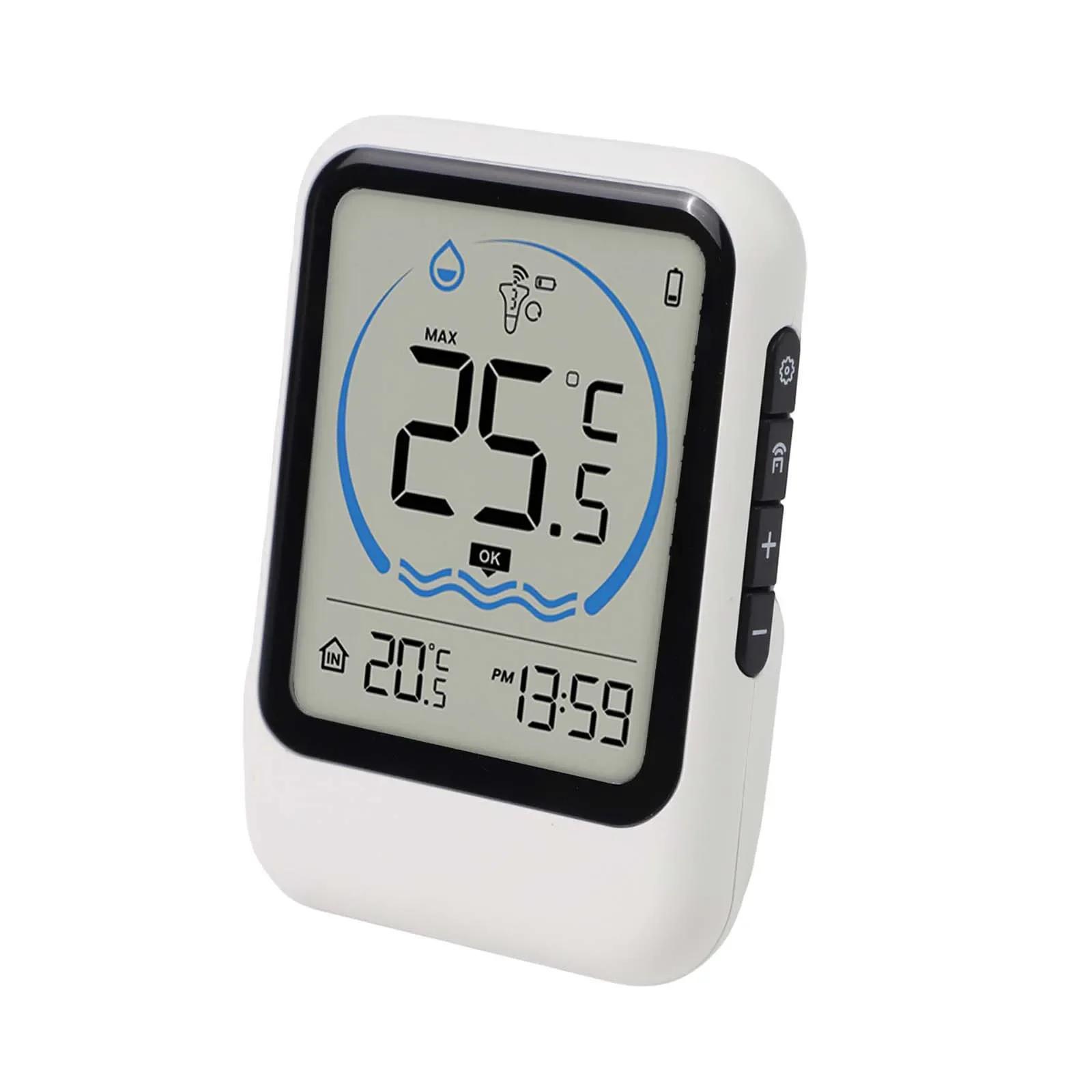 As Picture IP68 Waterproof Thermometer Outdoor Wireless Temperature Sensor Accurate Measurement Outdoor Pool Gauge LCD Display China Mainland