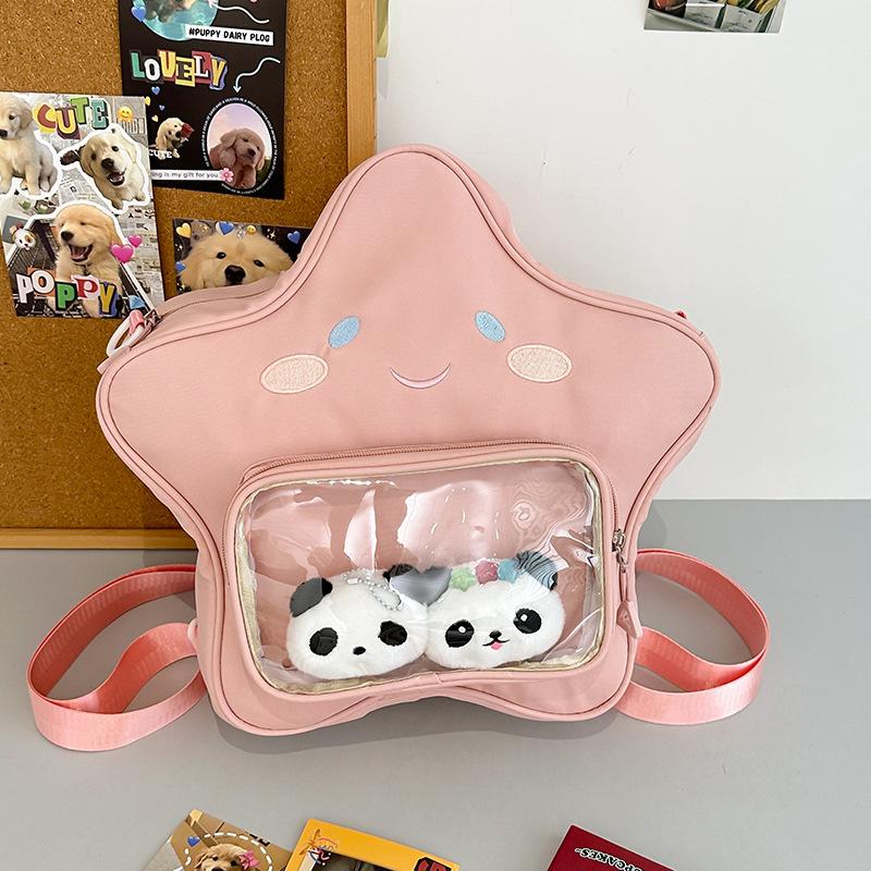 

schoolbag schoolbag girls middle school students new pentagram backpack cartoon junior high school students high school students cute backpack single package