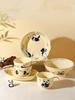 Children Panda Ceramics Tableware Salad Bowl A Rice Bowl Dinner Breakfast Plate Milk Cup Mug Lovely Cartoon Kitchen Porcelain