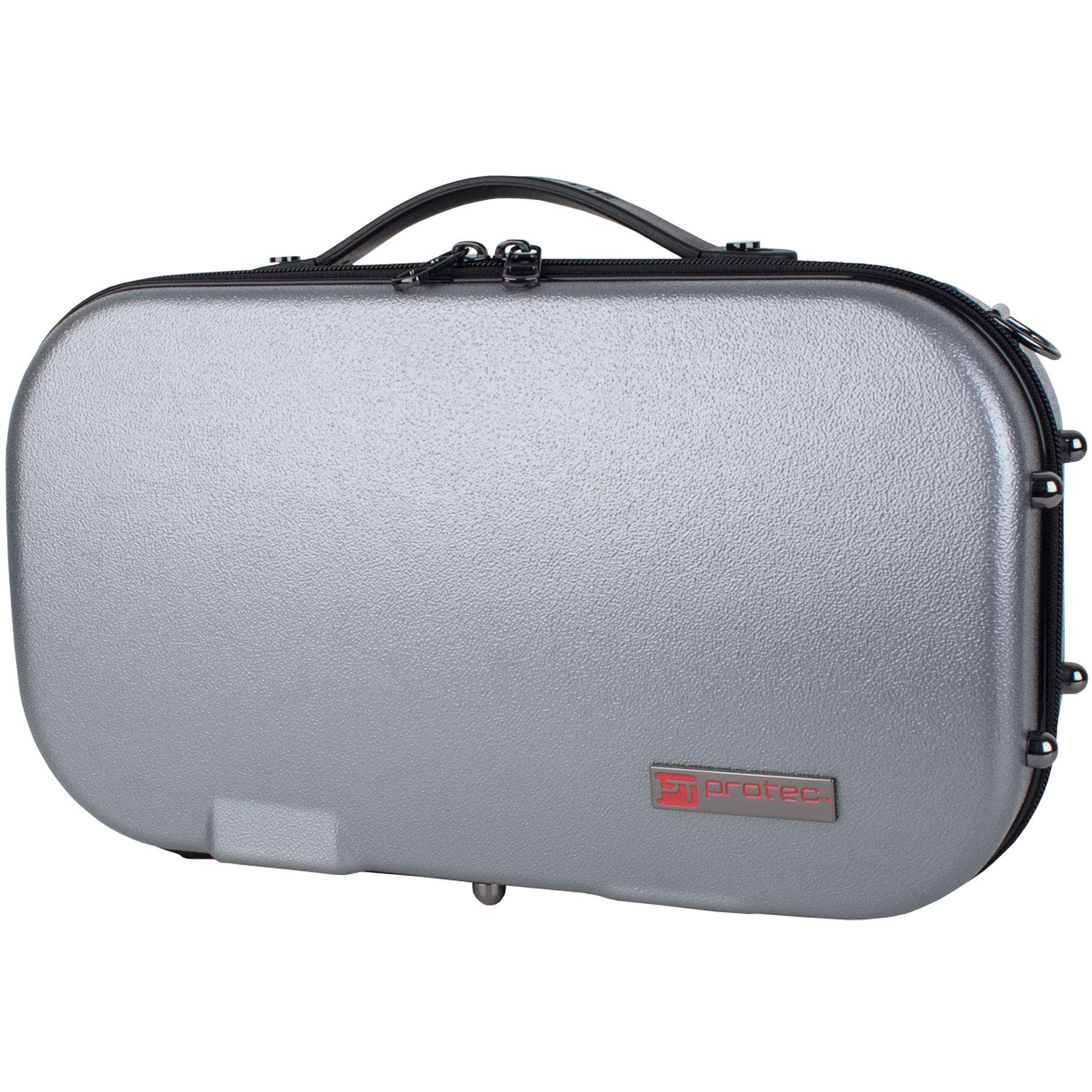 PROTEC BM307SX Compact Clarinet ABS Silver Semi-Hard Case, Resin,