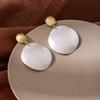 Exaggerated Personalized Earrings Trend Personalized Disc Earrings Earrings Women'S Creative High-End Ear Hooks Niche Design Ear Hooks