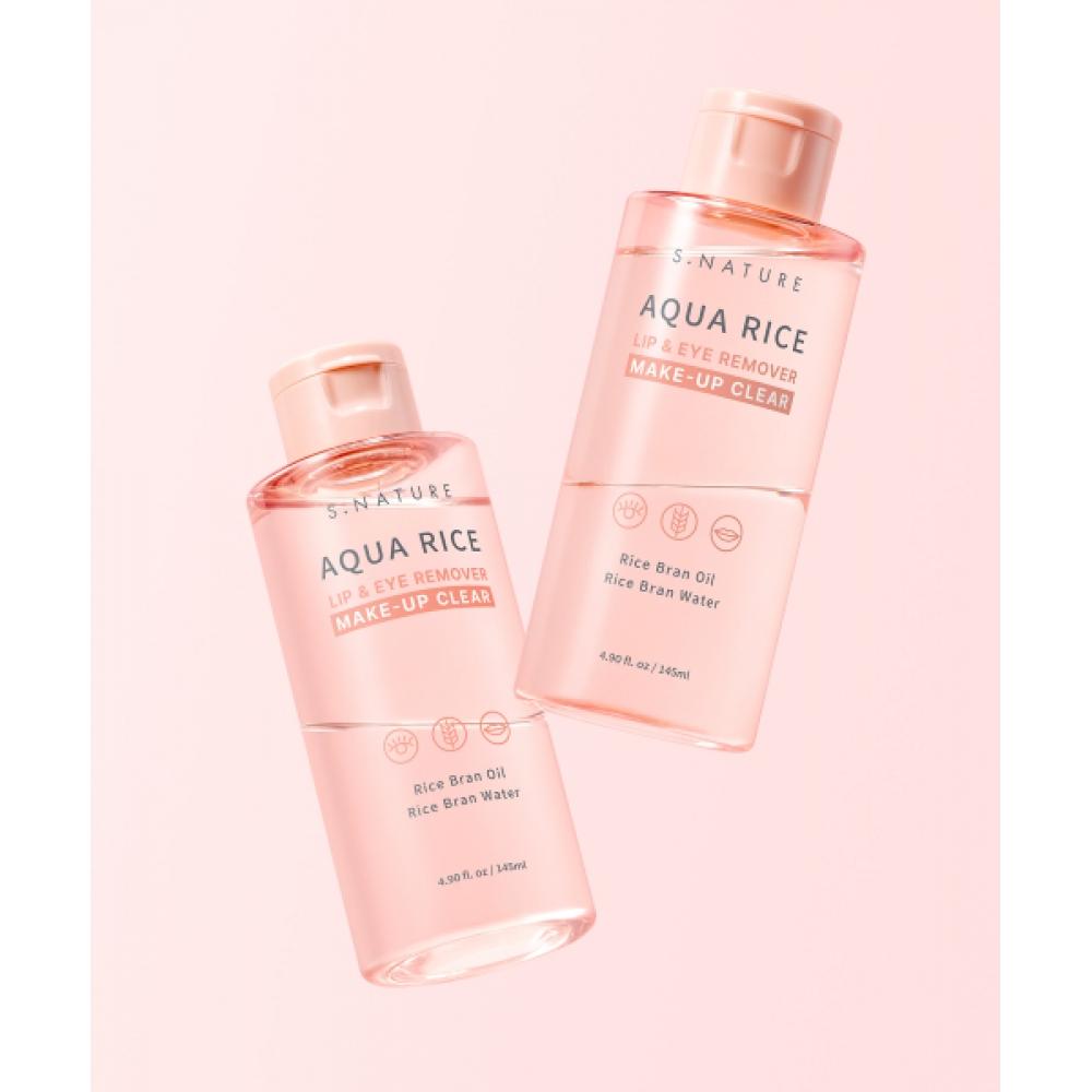 S.nature [2pack] Aqua Rice Lip Eye Remover 145ml NONE