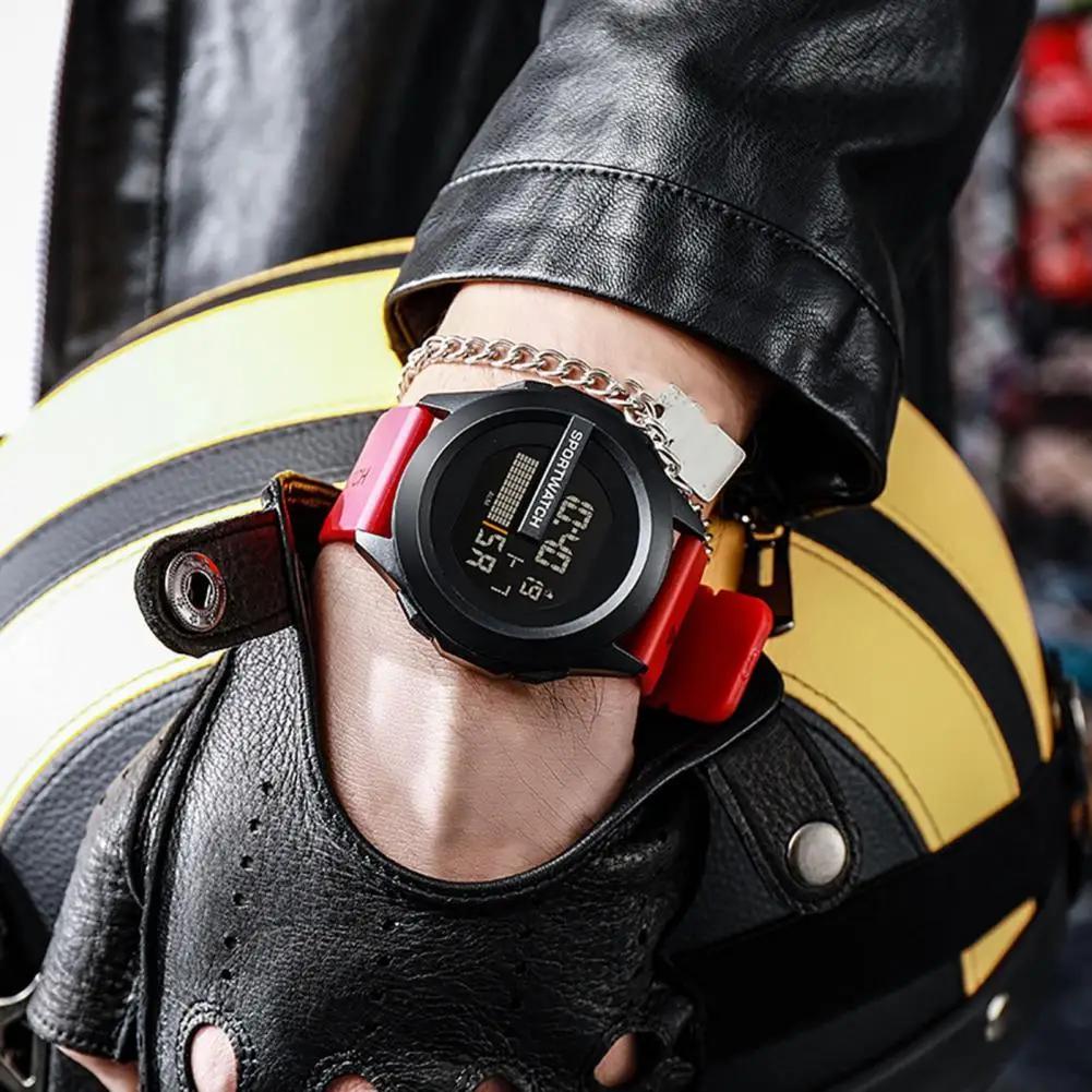 Pánské sportovní hodinky Budík Multifunkční Pánské LED digitální hodinky Vodotěsné Fitness Sport Elektronické hodinky pro muže Hodiny
