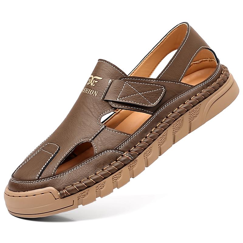 

Обувь больших размеров Мужские сандалии Летняя удобная обувь Дышащая 38-48 48 коричневый