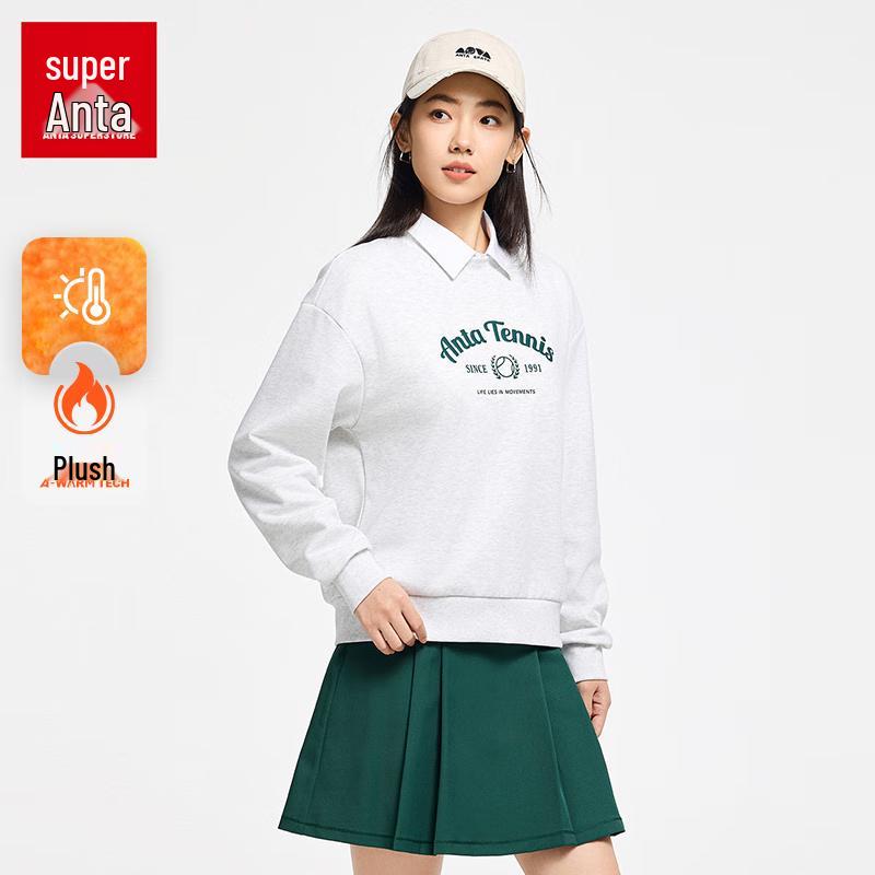 Anta Women s Fleece-Lined Crewneck Sweatshirt 170/L
