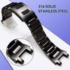 [Korlexchi] Watch Metal Band Men's Casio/G-SHOCK Compatible, MTG-B1000/MTG B1000 Strap, 316 Stainless Steel Bracelet (Black)