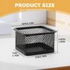 Paper Clip Holder for Desk, Paperclip Holders Mesh Paperclip Dispenser Organizer for Desk Binderclip Bobby Pin Holder Container for Home Office
