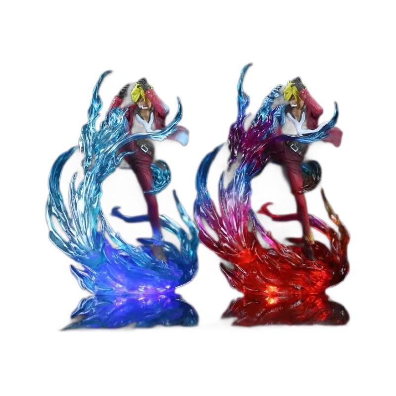 Thief King Jk Awakens Shan Zhi Figure Onigashima Demon Wind Leg Led Lights Animation Statue Desktop Decoration Gift