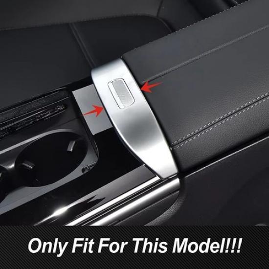 Carbon Color Car Console Armrest Box Switch Decals For Benz C Class W206 2022-23