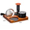 6pcs/set Espresso Tamper Set 16cm Espresso Tamper Kits Wood Tamping Station Distributor Dosing Funnel Brush Coffeeware Parts
