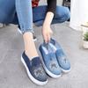 Cloth Shoes Women's Denim Canvas Shoes Summer Single Shoes Thick Soled Student Casual Shoes