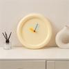 Fashion Bubble Clock in Cream Color Elegant Quiet Movement Wall Hanging or Table Clock for Home Office Decoration Gift