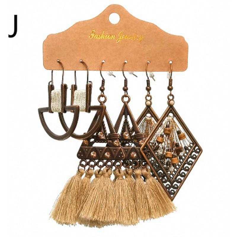 Vintage Big Round Multicolor Beaded Earrings Set for Women Ethnic Boho Tassel Feather Long Dreamcatcher Drop Earrings Jewelry
