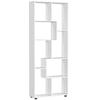 Bookshelf, Tall Bookcase, Modern Room Divider, 8 Cube Storage Unit, Freestanding Storage Shelf for Living Room, Bedroom, Home Office